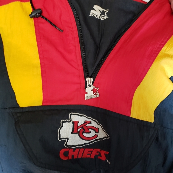 Kansas City Chiefs Starter Jacket NFL Pro Line L - Picture 6 of 9